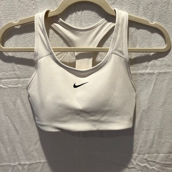 Nike Swoosh Racerback Bra - White - Picture 3 of 4